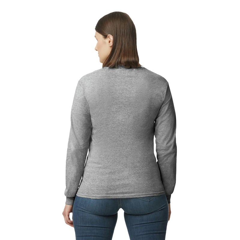 Gildan Men's Heavy Cotton Long Sleeve T-Shirt, Style G5400, 2-Pack, Sport Grey, Large - Image 3